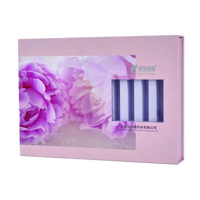 Custom Logo Pink Candle Luxury Empty Fragrance Oud Attar Skincare Bottle Packaging Cardboard Box