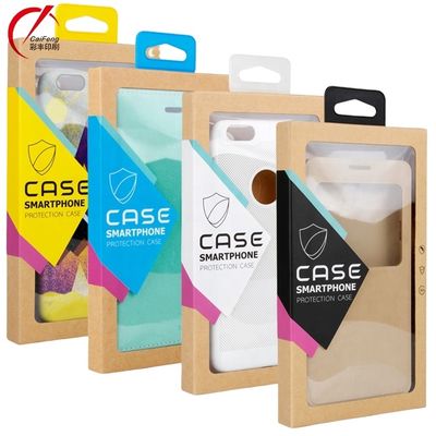 Custom Printed Paper Box for Phone Case with Full CMYK Colors Printing and Glossy Lamination 171x95x16 mm