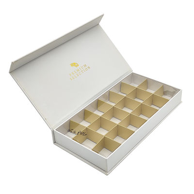 Custom Size Luxury Chocolate Box with Food Grade Paperboard and Cuboid Shape for Gift Packaging