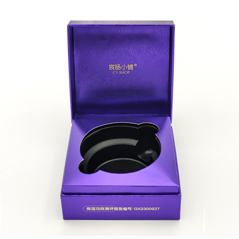 Elegant Cosmetic Packaging Box Rigid Paper Flip Top Gift Box For Skincare Face Cream