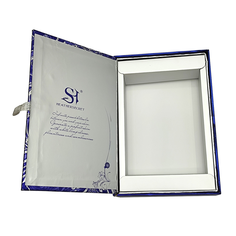 Free Sample Custom Face Mask Flip Boxes Packaging Luxury Elegant Handmade Paper Box Make Up Skincare Gift Box With Logo