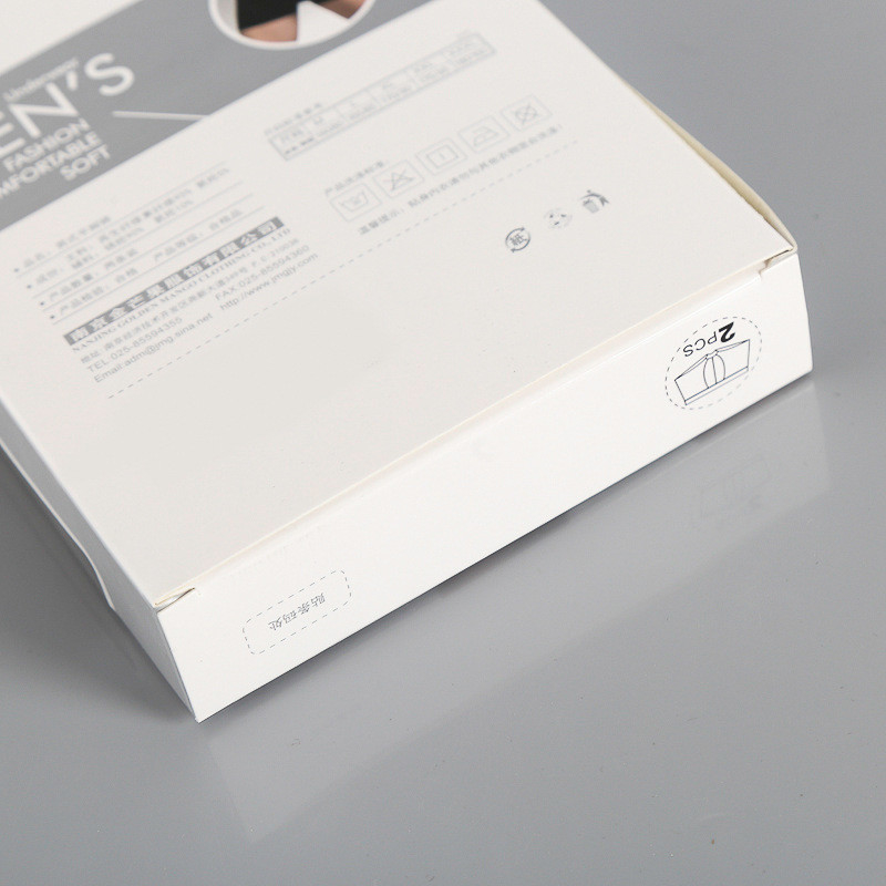 Recyclable Paper Material Custom Logo Packaging Boxes for Mens Underwear Briefs