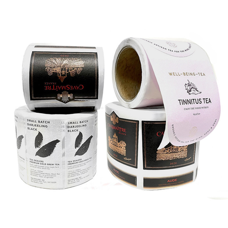 Self Adhesive Printing Waterproof Sticker Label For Vodka Wine Bottle