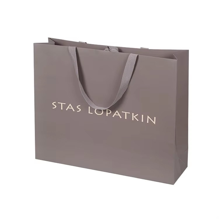 Paper Bag Packaging For Clothes Shoes Custom Logo Printed Luxury Paper Bags