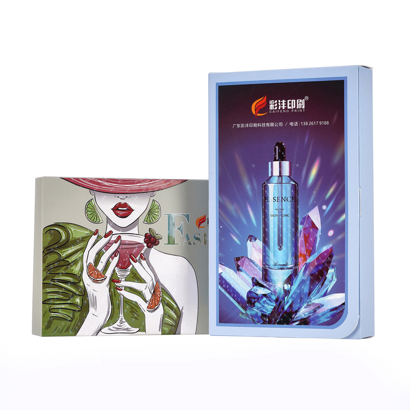 Eco fricndly Custom Cosmetic Box Packaging Concave Convex Printing  for Skin Care Cream