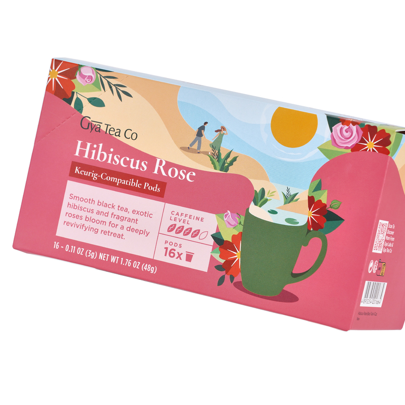 Varnished Custom Printed Cardboard Box Packaging For 48g Tea And Coffee Drink Powder