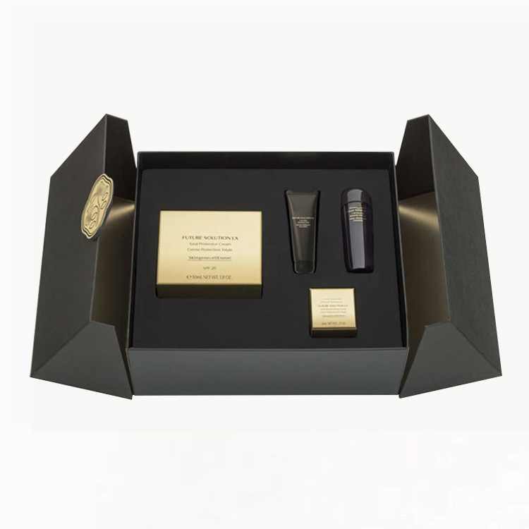 Popular Double Door Magnetic Flap Closure Rigid Cardboard Packaging Boxes for High End Gifts