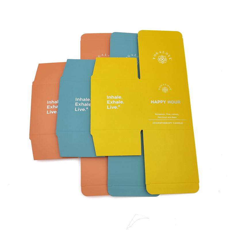 Paperboard Packaging Box Printing Aromatherapy Scented Candle Gift Box For Small Jars