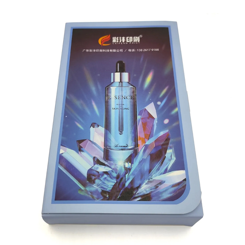 Custom Lipsticks Lip Gloss Box Glossy Lamination Tuck Top Paper Box  With Flip Window