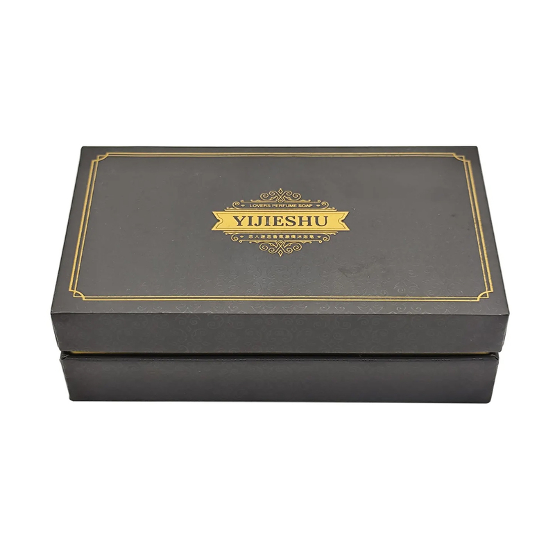 Customized Printing Cosmetics Box Lid And Base Luxury Texture Paper Box Cosmetics Candle Soap Box With Insert