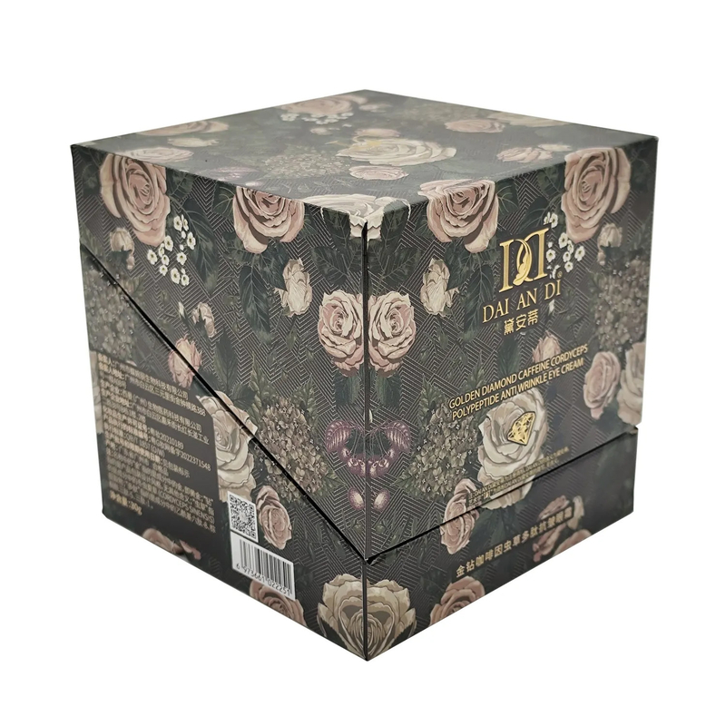 Custom Skin Care Box Packaging Clamshell Printed Cosmetic Beauty Box Flip Rigid Gift Box Packaging