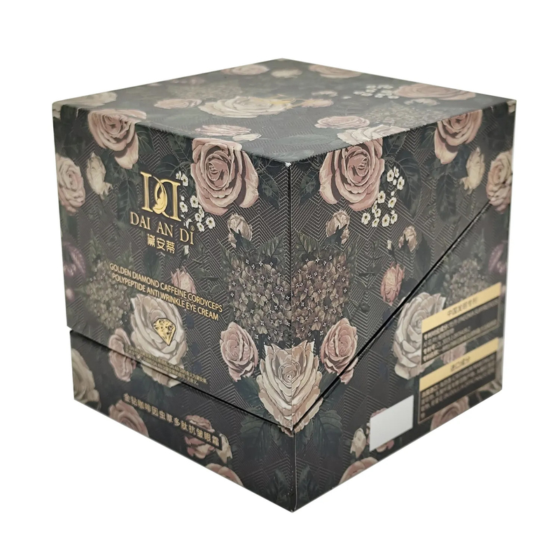 Custom Skin Care Box Packaging Clamshell Printed Cosmetic Beauty Box Flip Rigid Gift Box Packaging