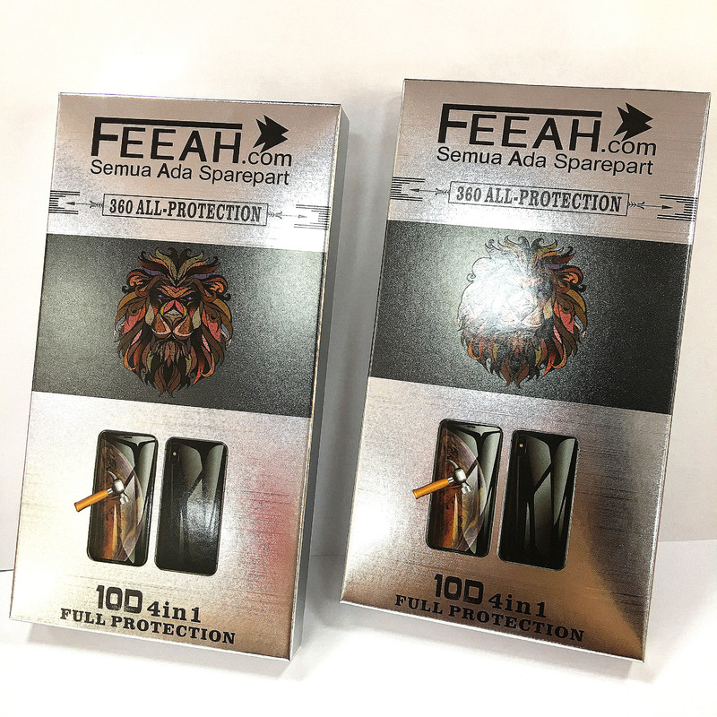 Custom Size Phone Screen Protector Packaging Box with Custom Logo and Glossy Lamination for Tempered Glass