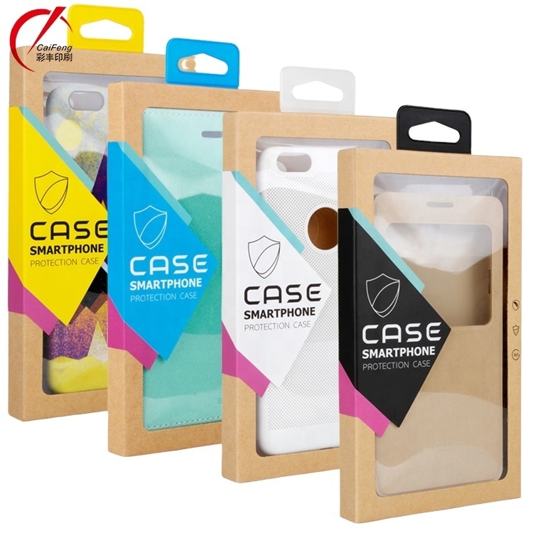 Custom Printed Paper Box for Phone Case with Full CMYK Colors Printing and Glossy Lamination 171x95x16 mm
