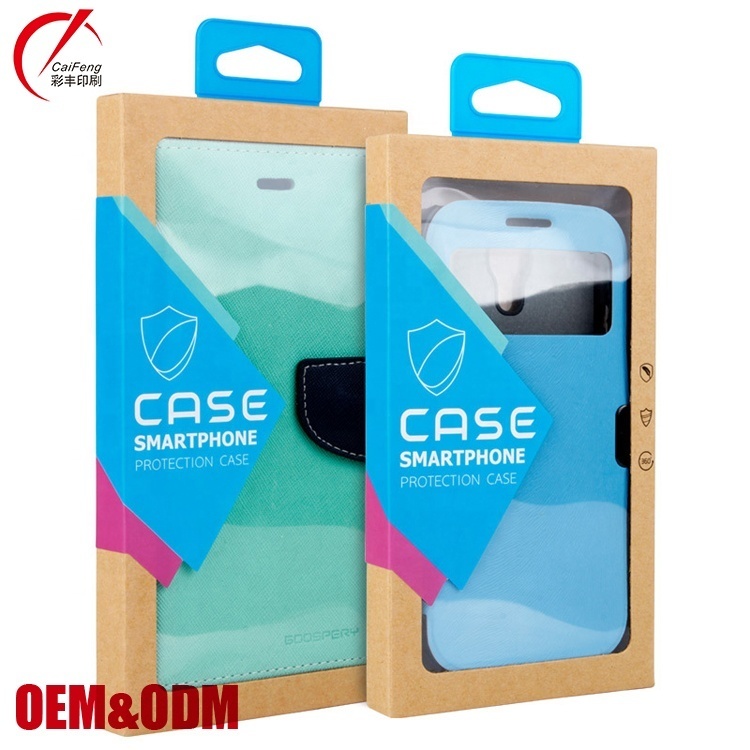 Custom Printed Paper Box for Phone Case with Full CMYK Colors Printing and Glossy Lamination 171x95x16 mm