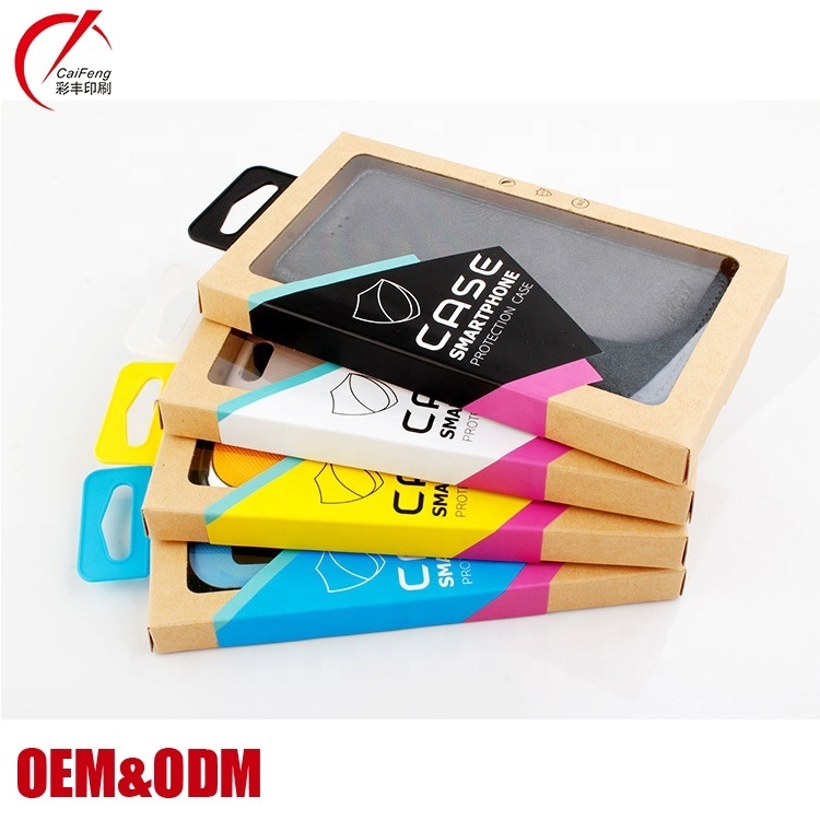 Custom Printed Paper Box for Phone Case with Full CMYK Colors Printing and Glossy Lamination 171x95x16 mm