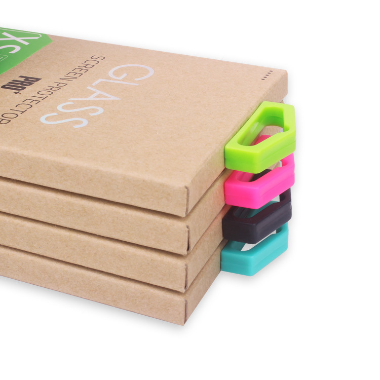 Custom Retail Screen Protector Packaging Box with 4-color Printing and Recycled Materials for Tempered Glass Film