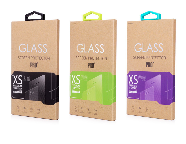 Custom Retail Screen Protector Packaging Box with 4-color Printing and Recycled Materials for Tempered Glass Film