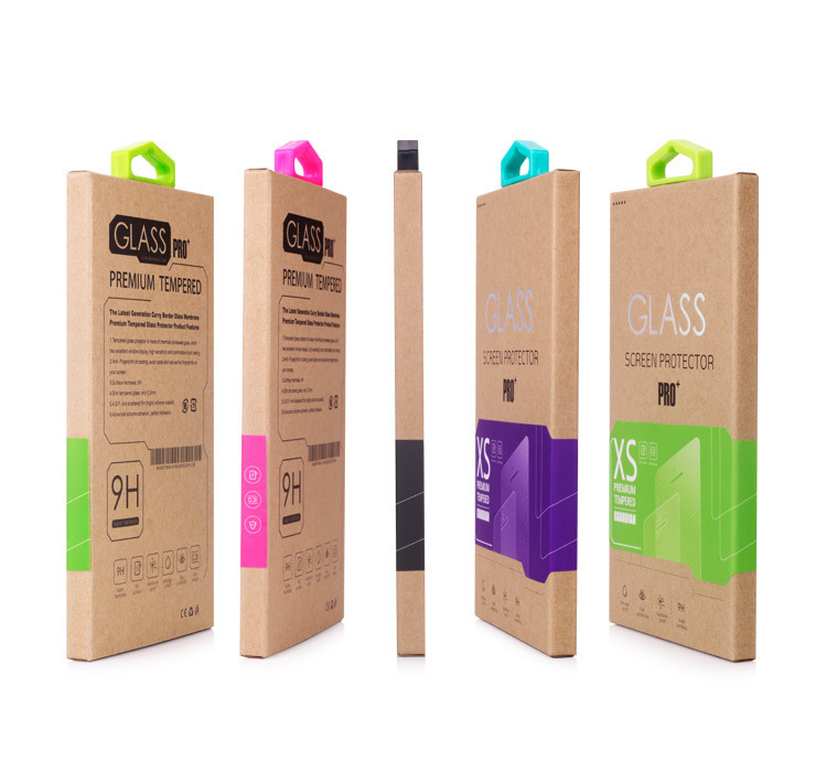 Custom Retail Screen Protector Packaging Box with 4-color Printing and Recycled Materials for Tempered Glass Film