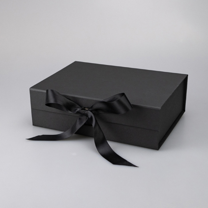 Customizable Ribbon Folding Cardboard Magnetic Gift Box with Recycled Materials for Craft and Gifts