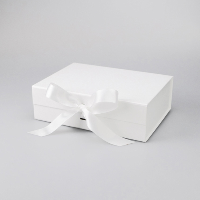 Customizable Ribbon Folding Cardboard Magnetic Gift Box with Recycled Materials for Craft and Gifts