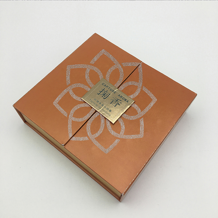 Custom Luxury Cosmetic Packaging Box with CMYK 4 Color Offset Printing and Recycled Materials for Perfume Bottle Box