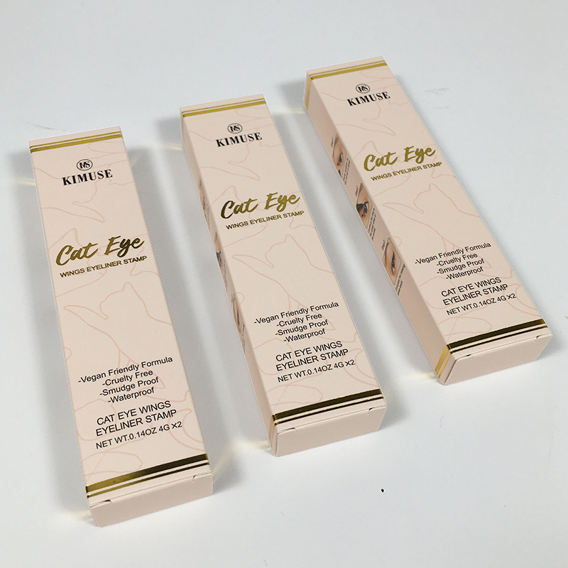 Custom Hot Stamping Gold Box Luxury Cosmetic Lotion Box with 4-color Printing and 350g Paperboard