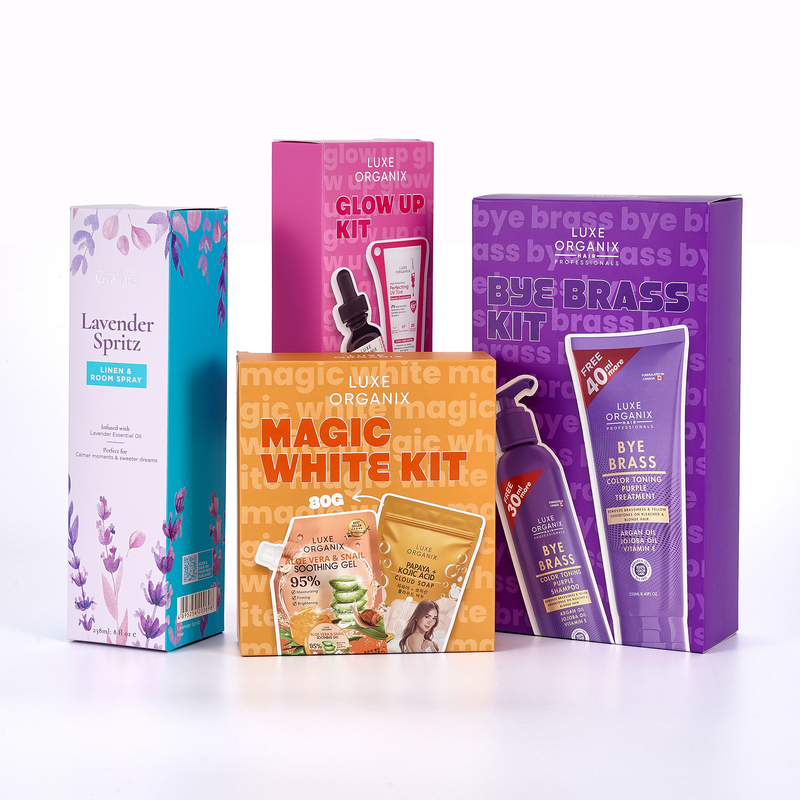 Custom Cosmetic Packaging Box with 4-color Printing and 4c Offset Printing for Skincare Products