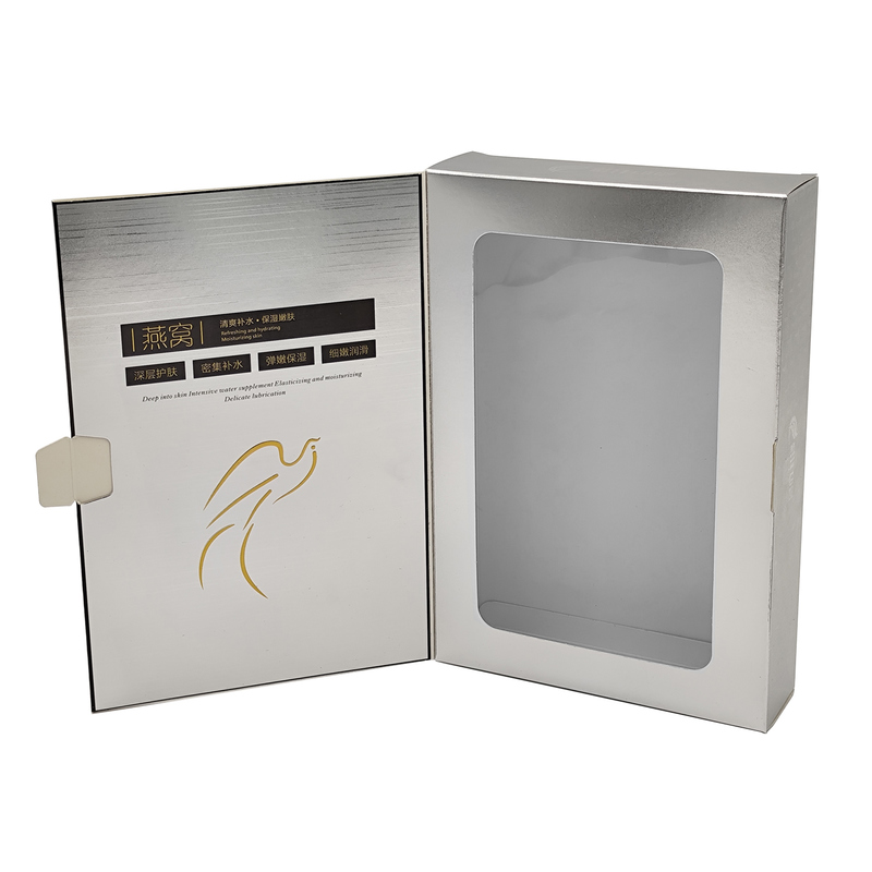 Free Sample Custom Size Glossy Film Cosmetic Carton Packaging Box for Skin Care Products