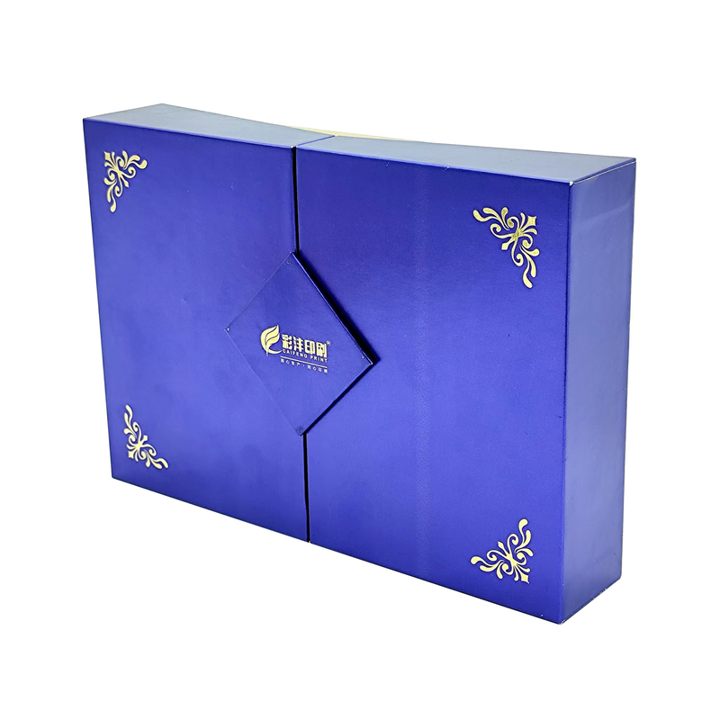 Free Sample Custom Magnetic Closure Luxury Cosmetic Box with Double Door Open for Perfume Gift Packaging