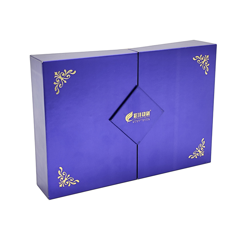 Free Sample Custom Magnetic Closure Luxury Cosmetic Box with Double Door Open for Perfume Gift Packaging