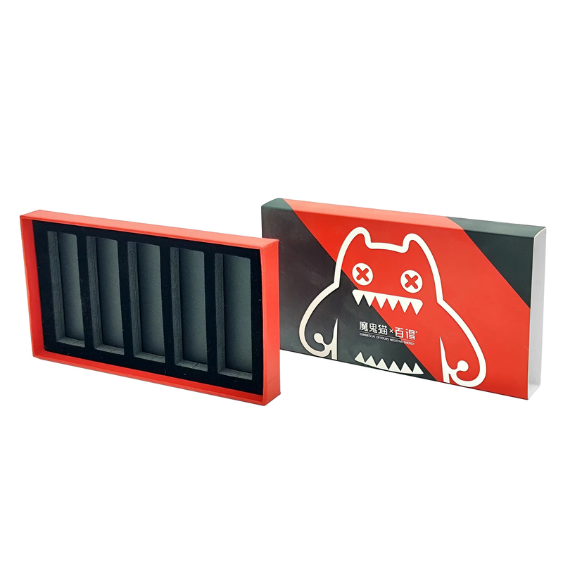 Customized Size Drawer Box with Matt Lamination Varnishing and Embossing for Cosmetic Packaging